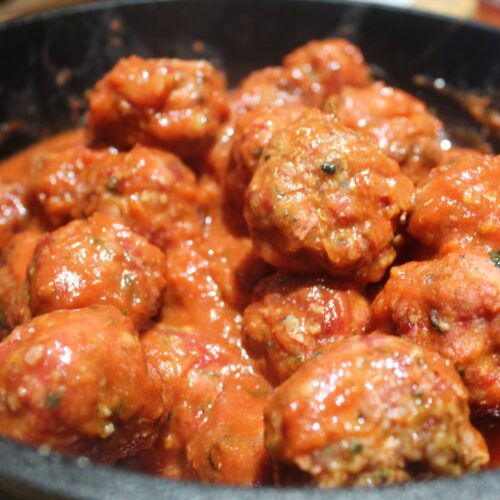 smoked meatballs