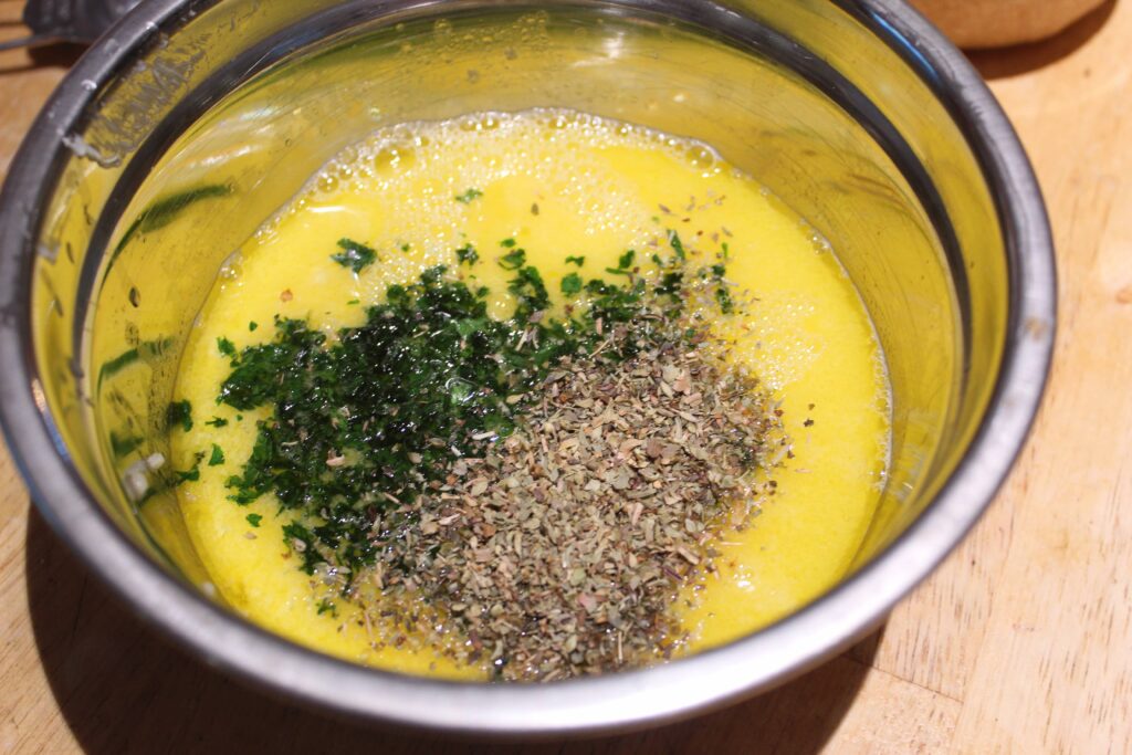 GarlicButterMix garlic butter in bowl