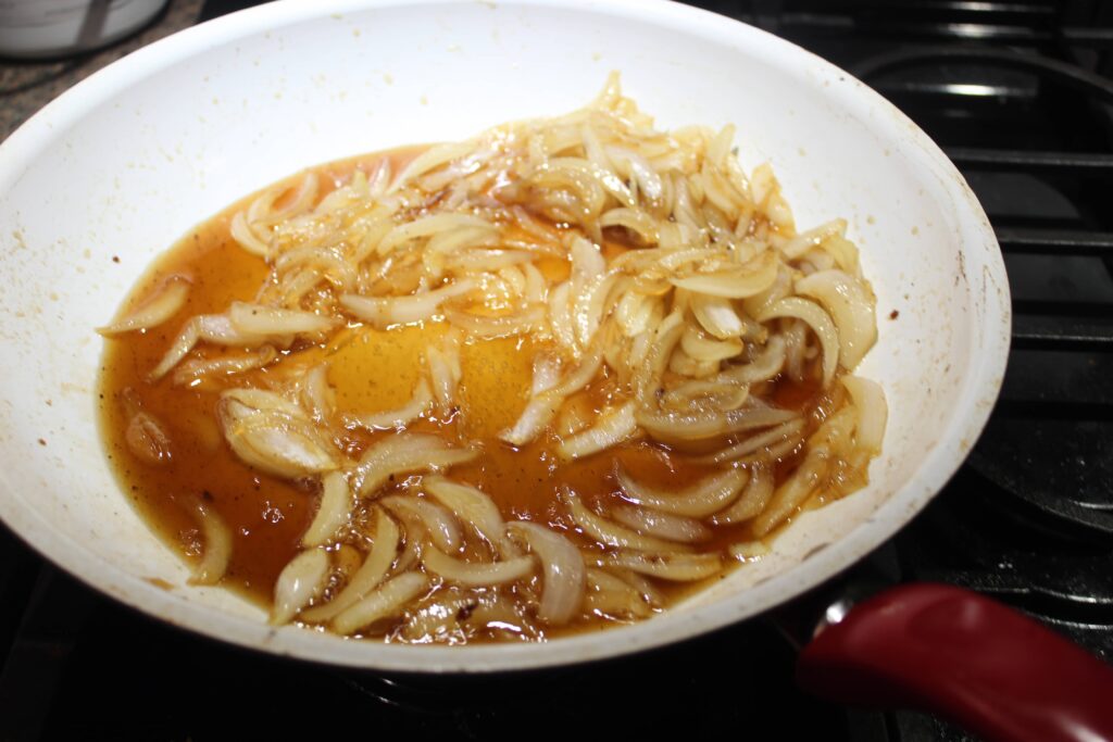 onions cooking