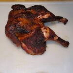 Spatchcock Chicken on the Smoker (Crispy Skin Tips) Finished Chicken