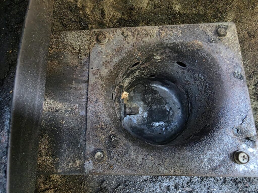 Pit Boss burn pot cleaned out and empty