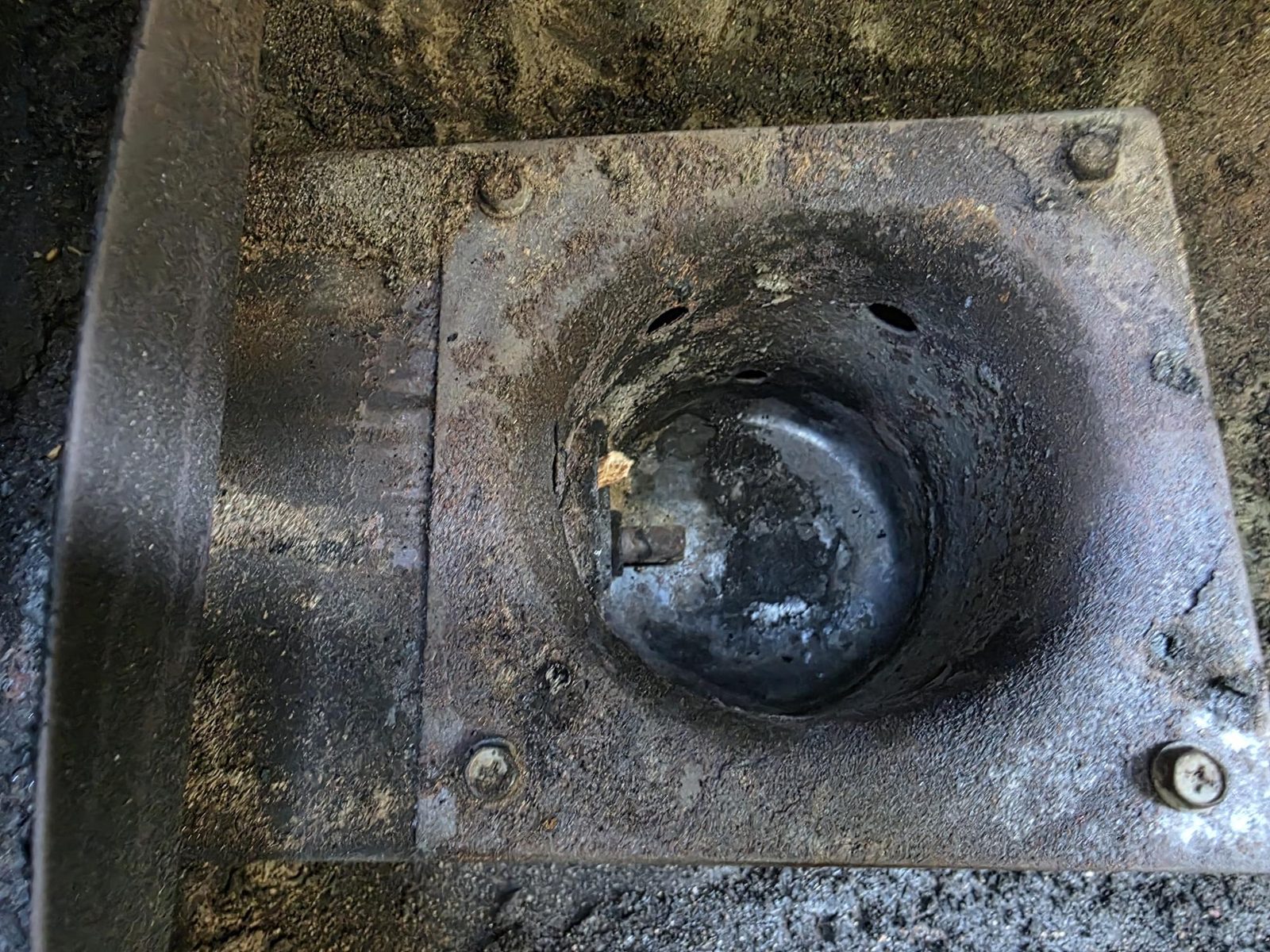 Pit Boss burn pot cleaned out and empty